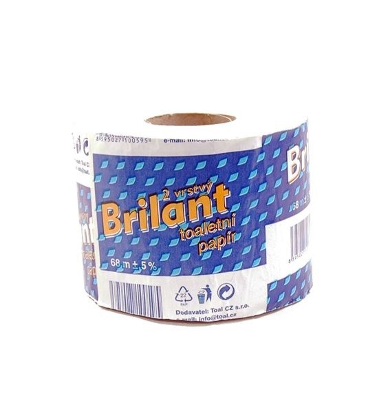 TP Brilant 2vr 68m | Papírové a hygienické výrobky - Toaletní papíry - Vícevrstvý TP Brilant 2vr 68m | Papírové a hygienické výrobky - Toaletní papíry - Vícevrstvý